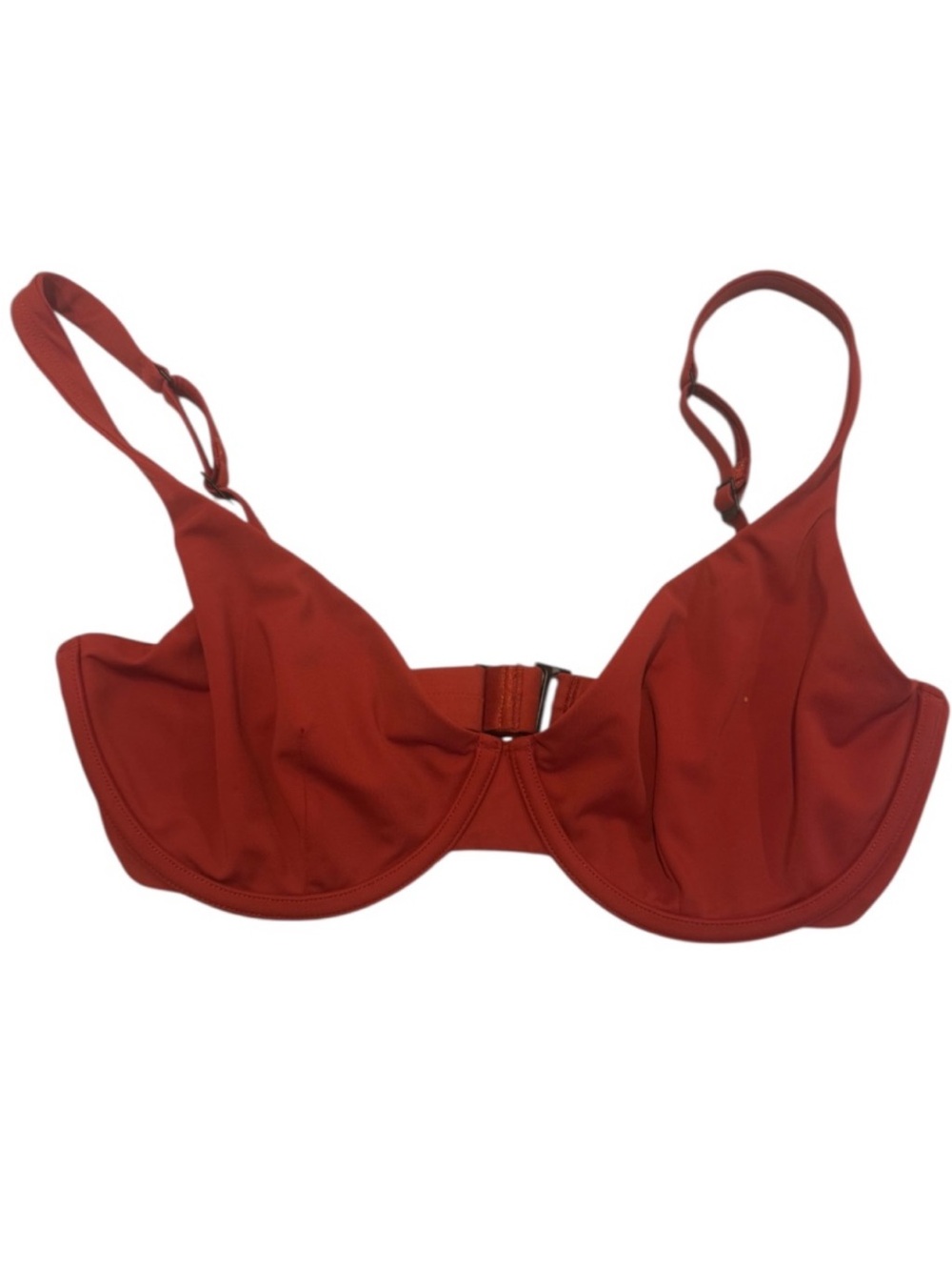 CUUP The Scoop Bikini Top in Lava